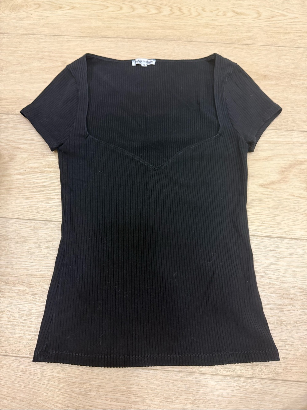 Reformation black short sleeve